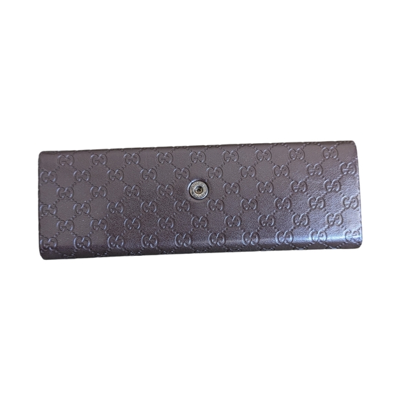 Gucci Trifold Sunglass Eyeglass Case Authentic Logo Embossed Original Gucci Case - Picture 8 of 9